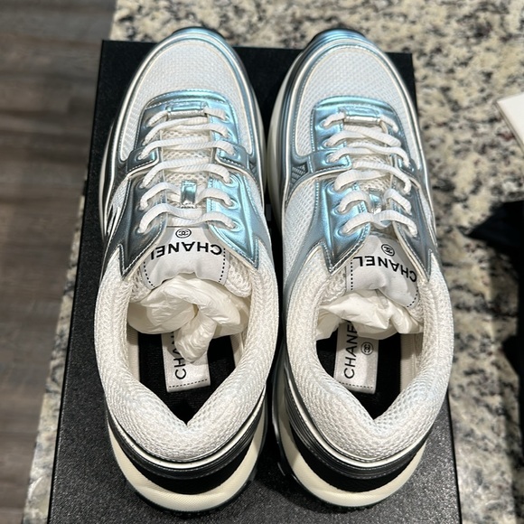 Silver Chanel Runners never worn - Picture 8 of 9